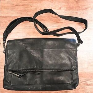 Lucky Brand Black Leather Crossbody Bag